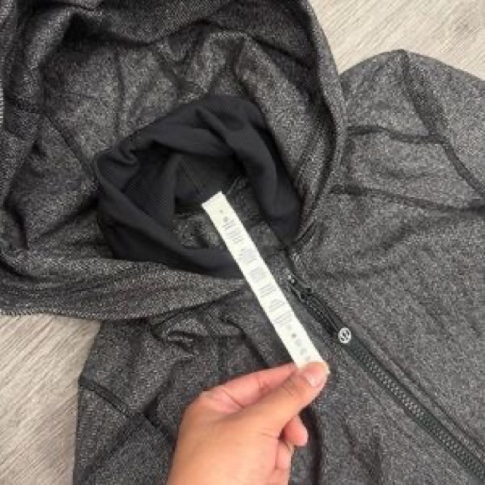lululemon athletica Charcoal Gray Full-Zip Hooded Jacket - Picture 5 of 5